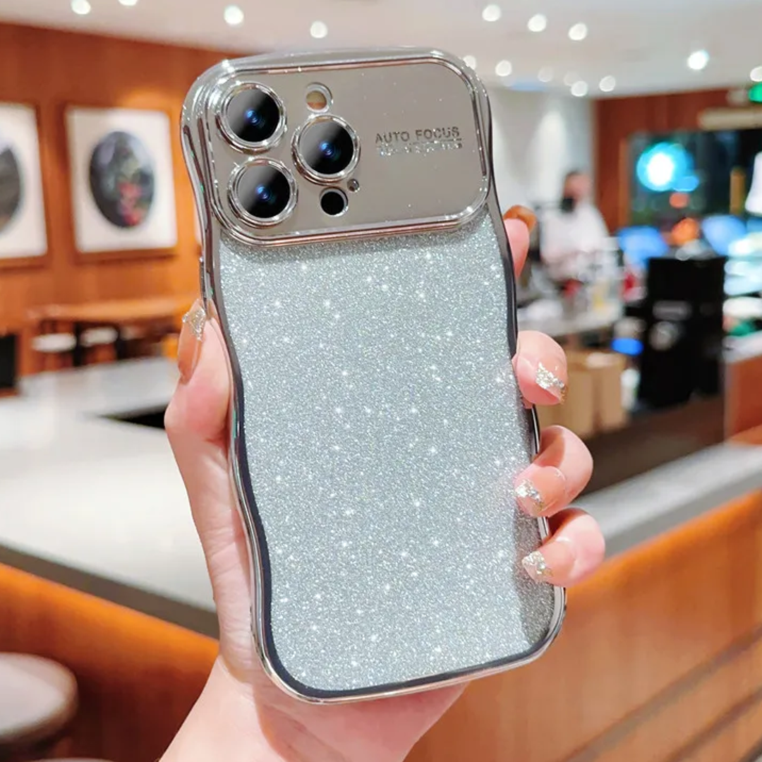 Electroplated Glittery Wave Case