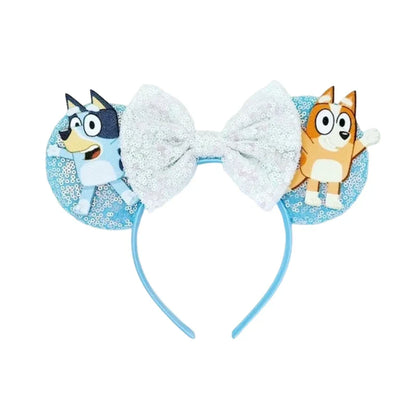 ERROR Bluey friends headband children's headband cute bingo Mickey ears headband amusement park decorative headband Birthday gifts