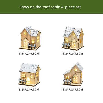 Winter Landscape Led Small House Desktop Decoration Christmas