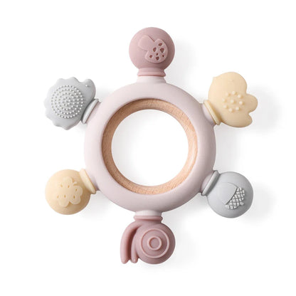 2808TA 1pc Baby Crab Teether Silicone Toys for Baby care Utensils 0 12 months Dental Care Silicone Rattle Toys Chewing Gum Baby Gifts