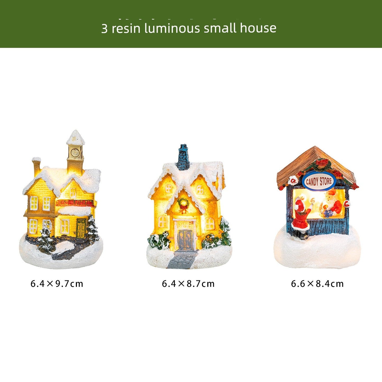 Winter Landscape Led Small House Desktop Decoration Christmas