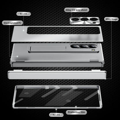 Galaxy Z Fold6 Ingenious Metal Kickstand Case with Pen Holder