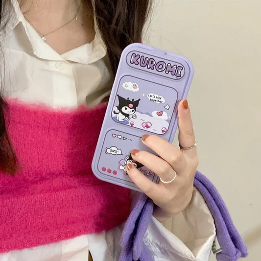 Kuromi Foldable Cartoon Stand Case