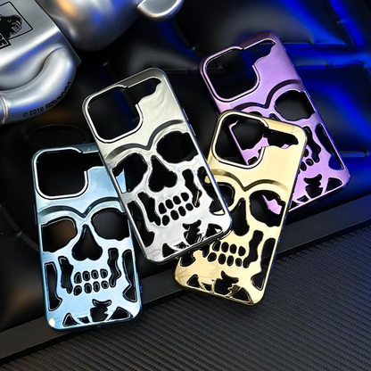 iPhone 14 Series Hollow Skull Design Case