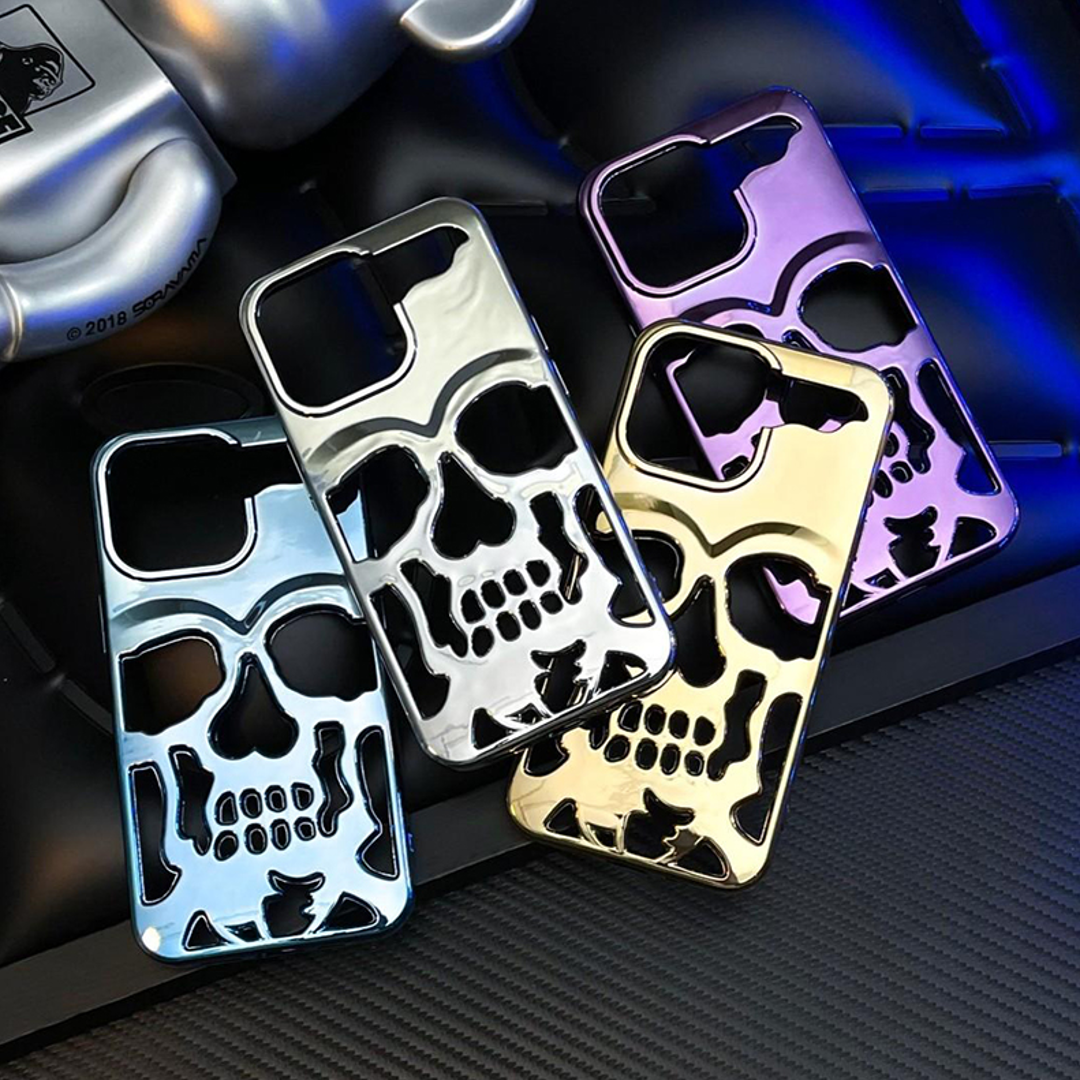 iPhone 13 Series Hollow Skull Design Case