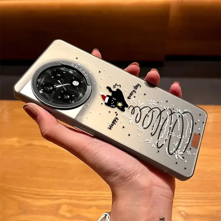 Frosted Christmas Cat Design Case - OnePlus