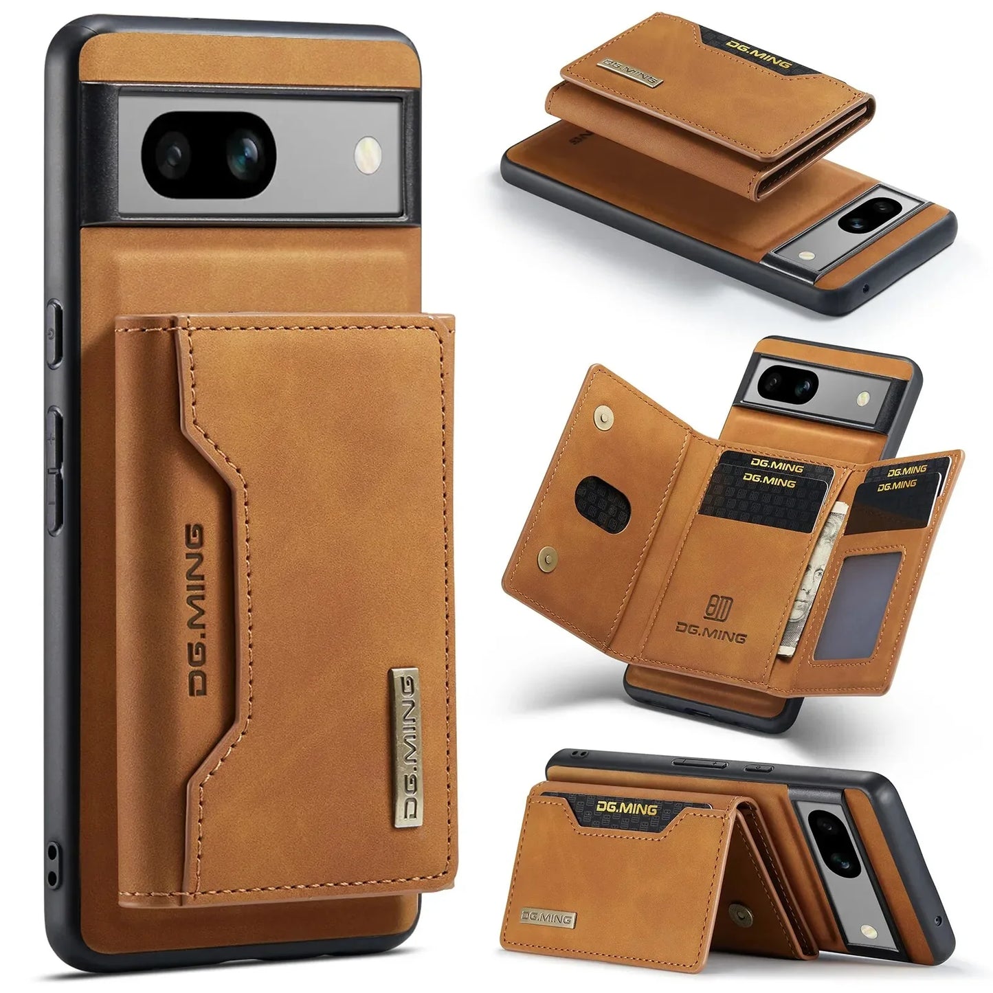 Versatile Magnetic Wallet Leather Case - Google