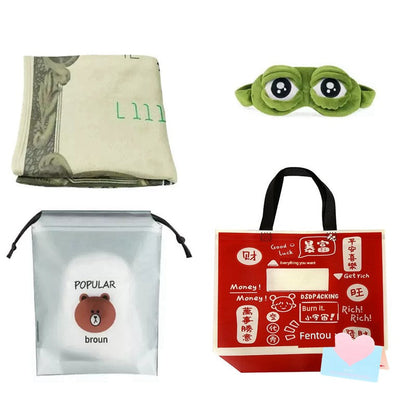 0407BA Birthday Gift Graduation Boys and Girls Creative Funny Sand Carving Funny Strange Gadgets Millions of Dollars Blanket