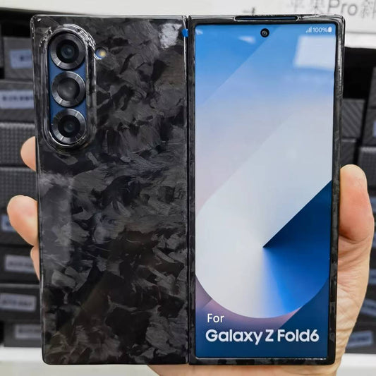 Galaxy Z Fold Series Bright Carbon Aramid Fiber Case