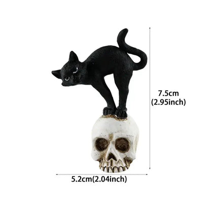 0709BA Resin Halloween Figurines Gothic Resin Desk Figurines Waterproof Decorative Sculptures Horror Tabletop Statue For Bookshelves