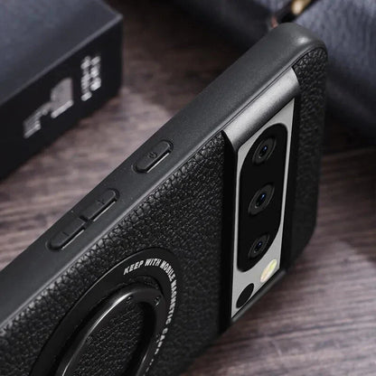 Secure Bracket Magnetic Leather Case - Google Pixel