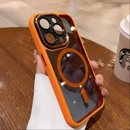 Luxury Shockproof MagSafe Transparent Case - iPhone