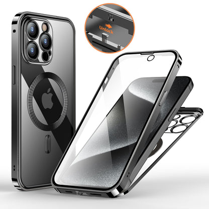 Opulent Clarity Dual Magnetic Glass Case - iPhone