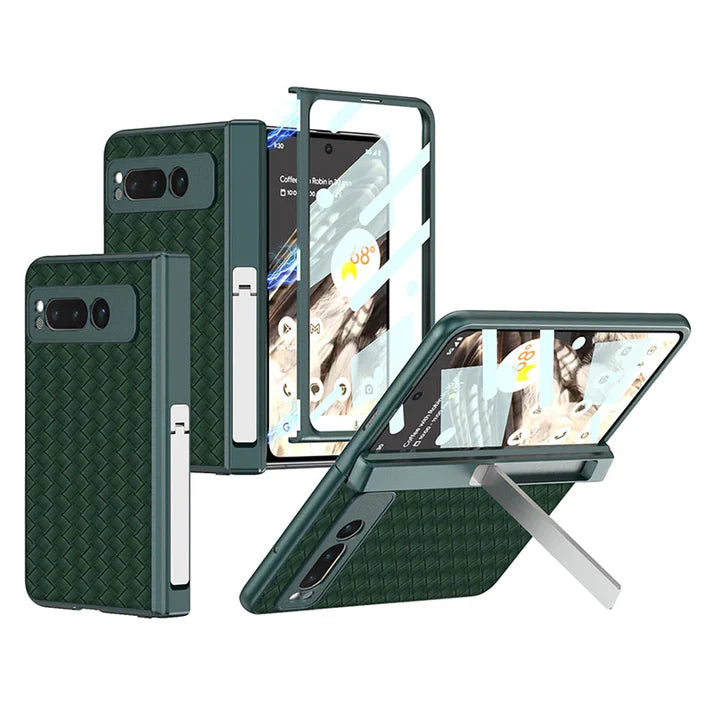 Google Pixel Fold Woven Pattern Stand Case