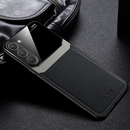 Aura Glass Lens Stitching Leather Case - Samsung