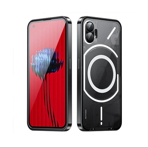 Ultra Thin Metal Glass Magnetic Case - Nothing