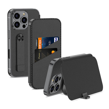 Elegance Rich Finish Flip Leather Case - iPhone