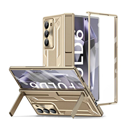 Samsung Galaxy Z Fold Series Rugged Fall Protection Case with Built-in Stand