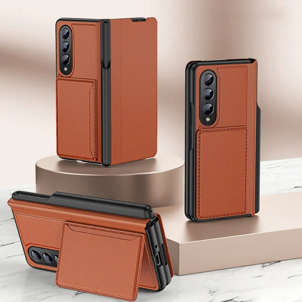 Galaxy Z Fold5 Business Card Holder Case with Pen Slot