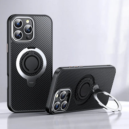 Superior Edge Ring Holder Carbon Case - iPhone