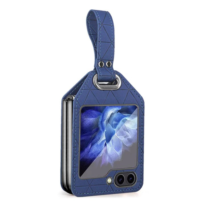Wristband Rhombus Leather Case - Samsung