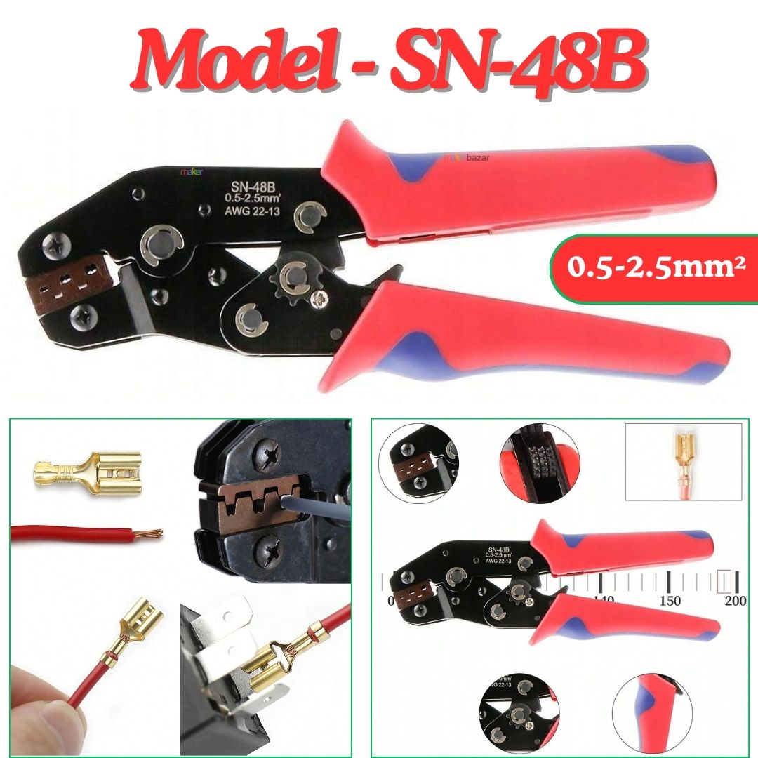 Connector Crimping & Stripping Tool for Precise Wire Connections