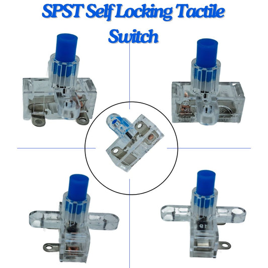 Aeroplane Switch 10A 250V SPST Self Locking Tactile Switch
