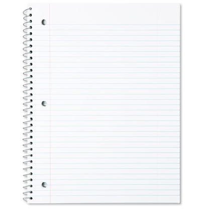 1 Subject Spiral Bound Notebook Wide Ruled 70 Sheets( 1 Case=50Pcs) 1.33$/PC