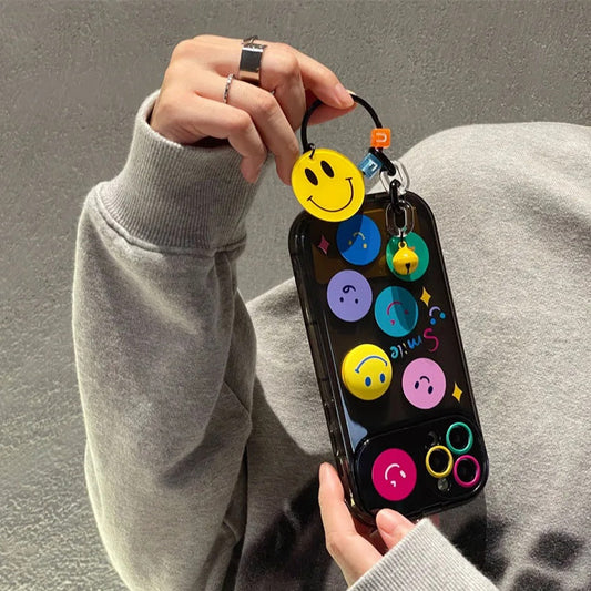Happy Glow Flip Mirror Charm Case