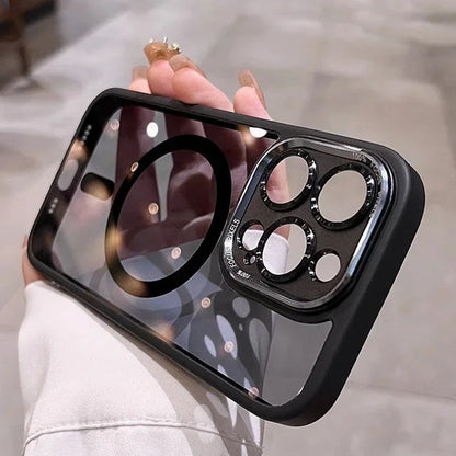 Luxury Shockproof MagSafe Transparent Case - iPhone