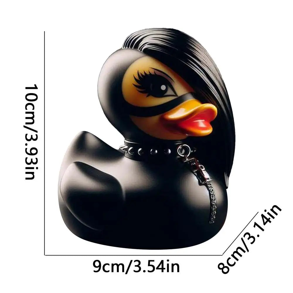 0907TA New Duck Statue Gothic Sculpture Punk Animal Figurine Resin Desk Decoration Collectible Figurines Satan Duck Tabletop Ornaments