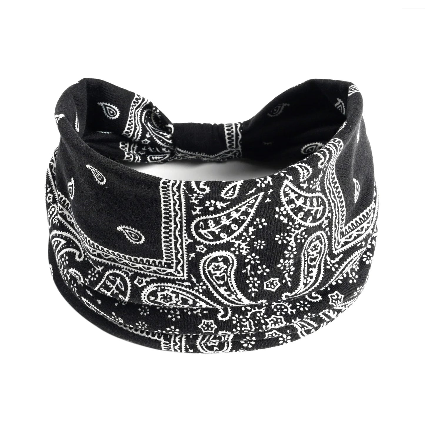 Wide Boho Headbands Elastic Bandana Non Slip Sweat Fashion Large Headwraps Hair Bands Headwear Sports, Running, Yoga