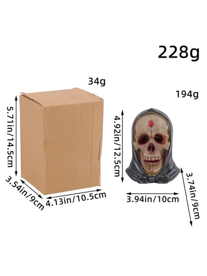 0709BA Figurines Miniatures Ghost Skeleton Ornament Skull Micro Landscape Ornaments For Halloween Decorations Hoom Desk Accessories