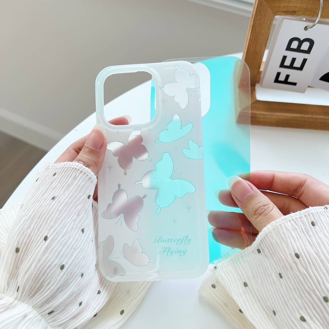 Holo Green Butterfly Haven Case - iPhone