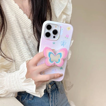 Magical Pastel Garden Butterfly Case - iPhone