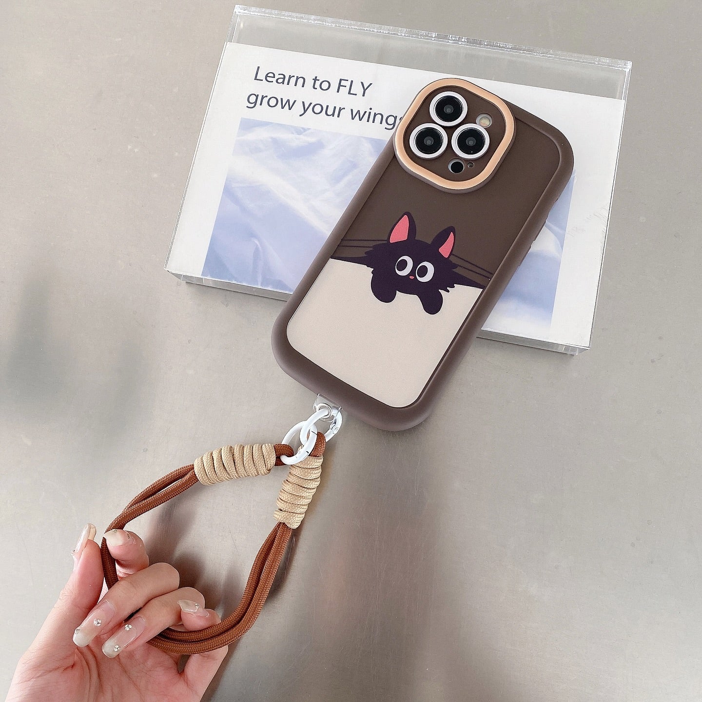 Charming Pet Illustrations and Cozy Tones Case -iPhone