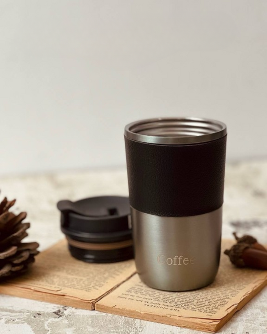Stylish Leather Insulated Stainless Hydrator Tumbler