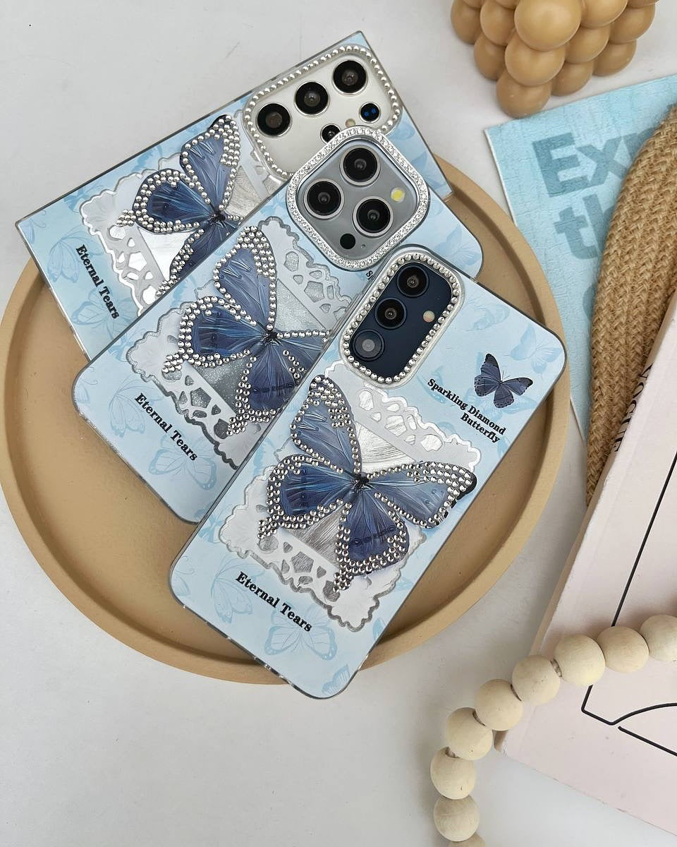 Blue Flutter Crystal Case - Samsung