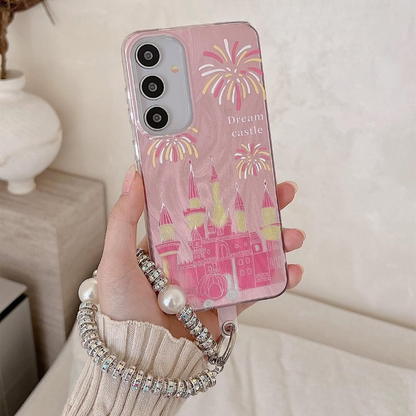 Charming Kawaii Castle Case with Charm - Samsung