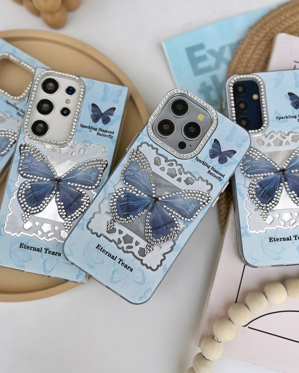 Blue Flutter Crystal Case - Samsung