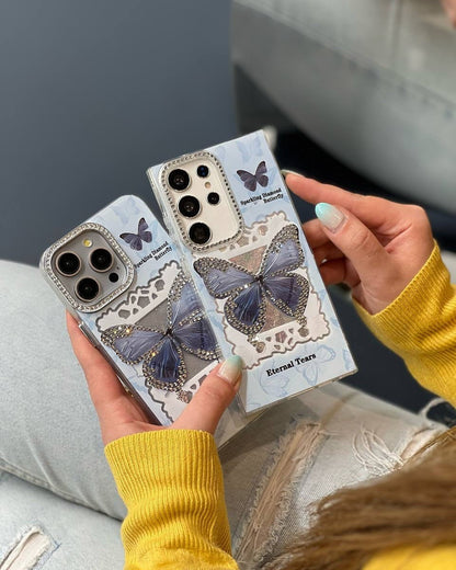 Blue Flutter Crystal Case - Samsung