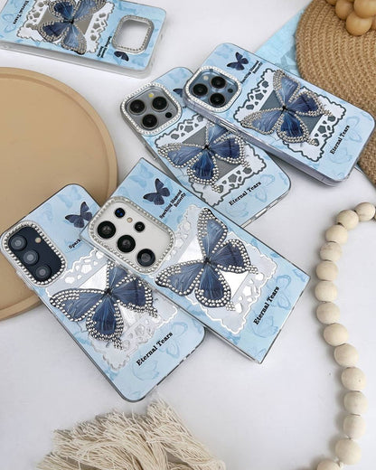 Blue Flutter Crystal Case - Samsung