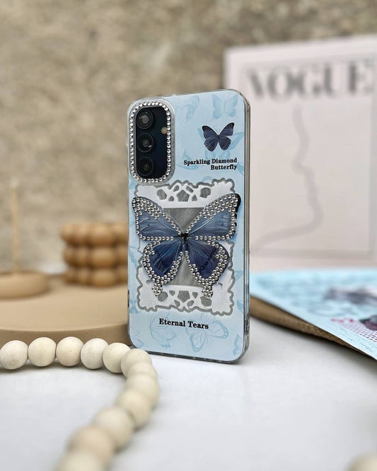 Blue Flutter Crystal Case - Samsung