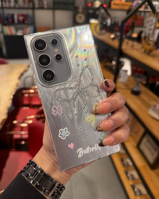 Trendy Diamond Butterfly Case - Samsung
