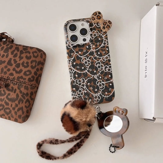 Trendy Kitty Phone Case with Charm