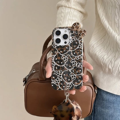 Trendy Kitty Phone Case with Charm