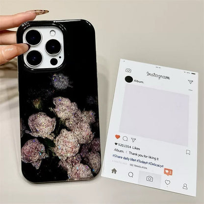 Whimsical Dark Rose Bloom Case