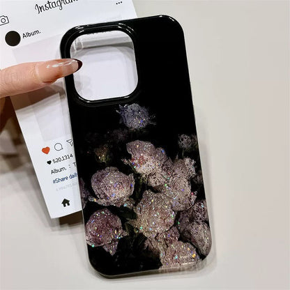 Whimsical Dark Rose Bloom Case