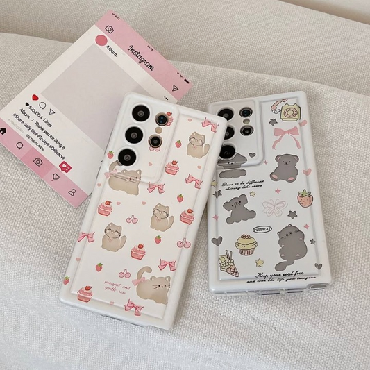 Cute Happy Animals Phone Cases - Samsung