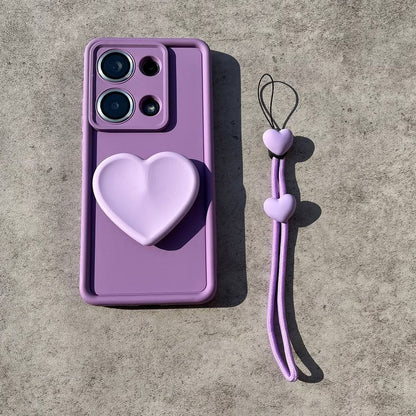 Trendy Colorful Heart Grip Case - Samsung